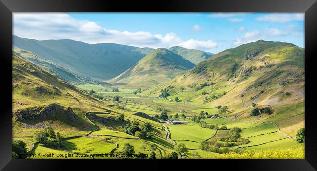 Martindale and Rampsgill from Hallin Fell Framed Print by Keith Douglas
