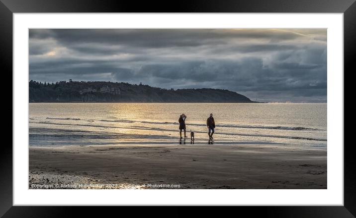 Serenity at Croy Beach Framed Mounted Print by Rodney Hutchinson