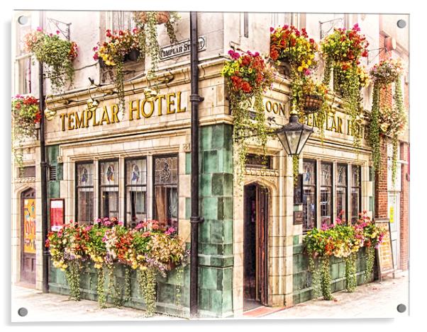 Templar Hotel Leeds Acrylic by Philip Openshaw