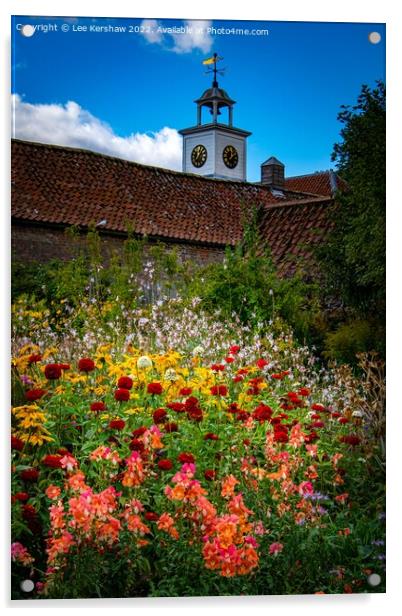 Summer Flower Garden Acrylic by Lee Kershaw