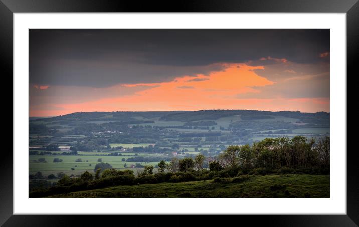 Serene Sunset Over the Garden of England Framed Mounted Print by Jeremy Sage