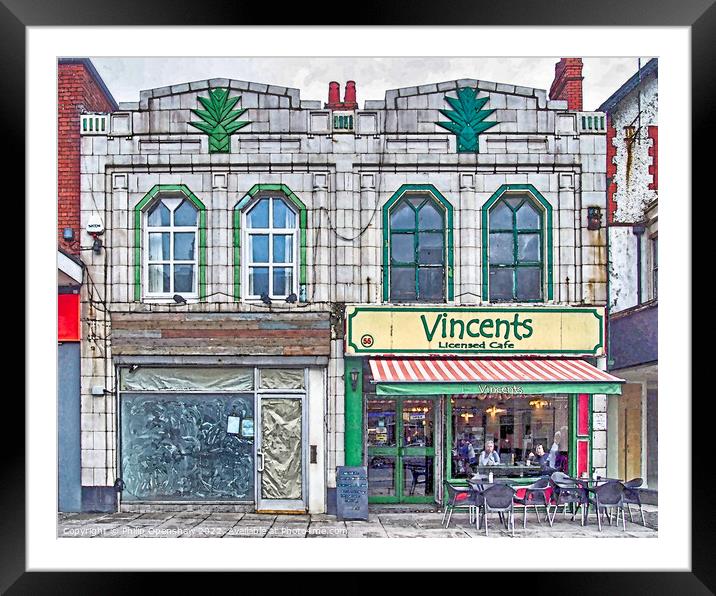 Vincents cafe Cleveleys Framed Mounted Print by Philip Openshaw