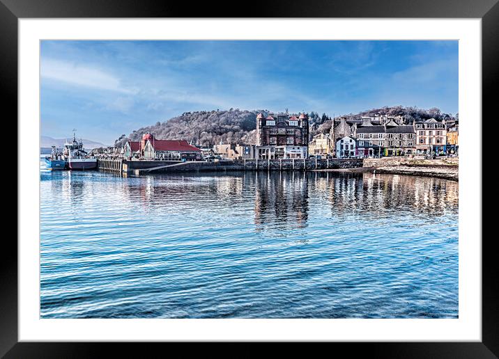 Oban Harbour Framed Mounted Print by Valerie Paterson
