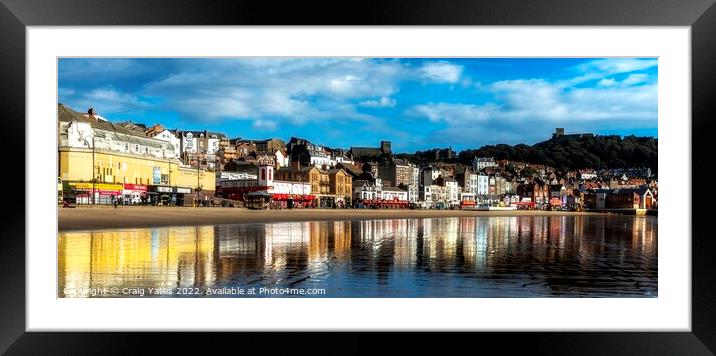 Scarborough Seafront Reflection Framed Mounted Print by Craig Yates