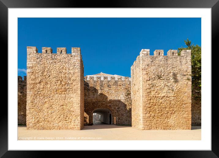 Saint Goncalo Gate, Lagos, Portugal Framed Mounted Print by Kasia Design