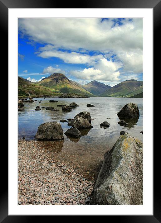 Lake District Cumbria  Framed Mounted Print by Anthony Michael 