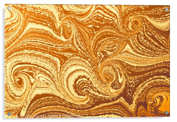 Ebru marbling effect surface pattern design for print Acrylic by Turgay Koca