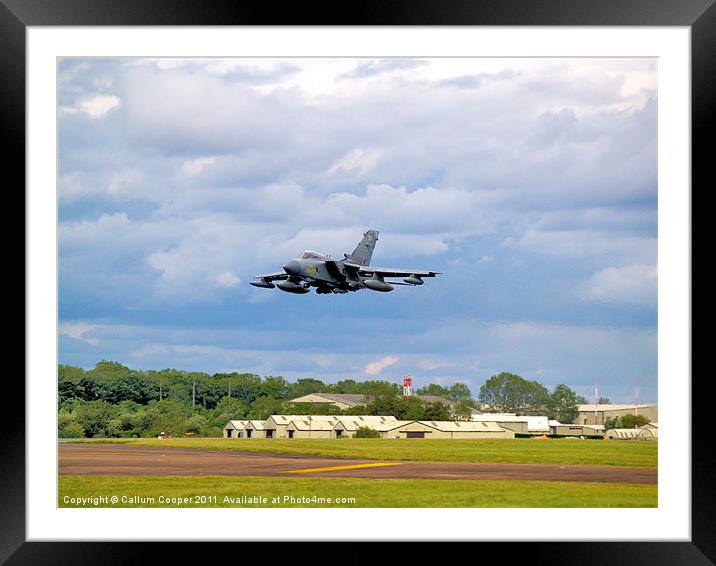 Tornado Fly Pass Framed Mounted Print by Callum Cooper