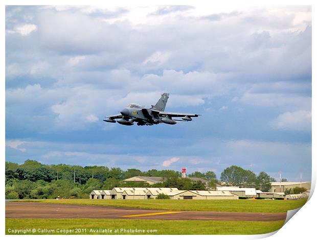 Tornado Fly Pass Print by Callum Cooper