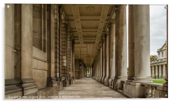 The Old Royal Naval College London  Acrylic by Phil Longfoot
