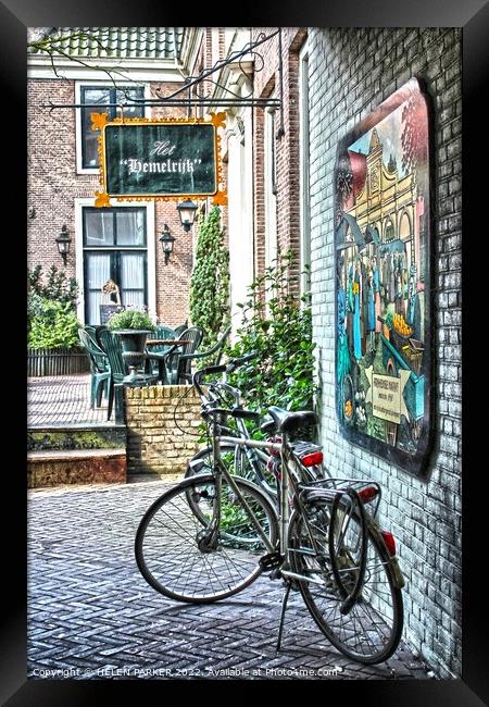 Easy transport in Franeker Holland Framed Print by HELEN PARKER