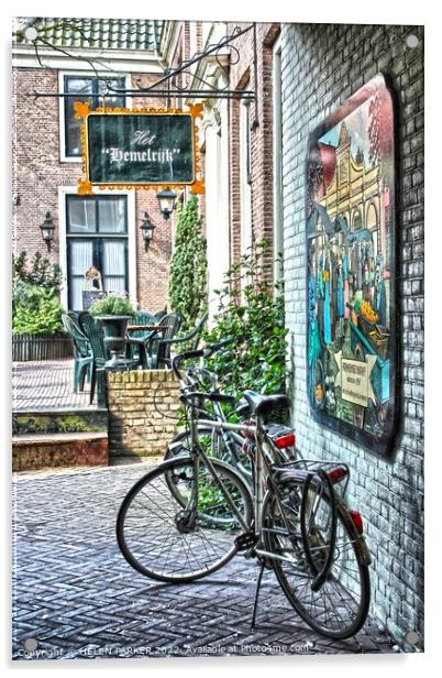 Easy transport in Franeker Holland Acrylic by HELEN PARKER