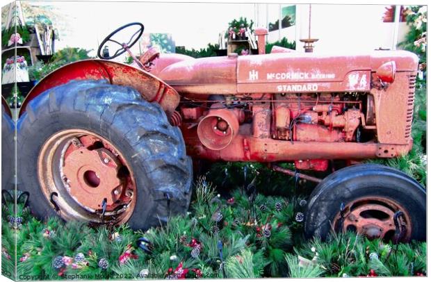 Old Tractor Canvas Print by Stephanie Moore