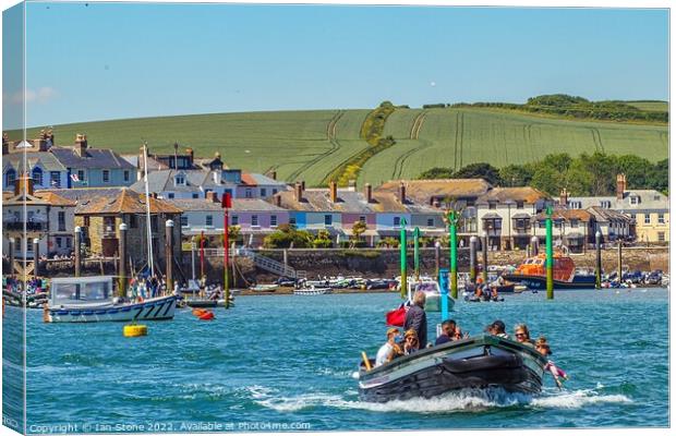 Salcombe by the sea  Canvas Print by Ian Stone