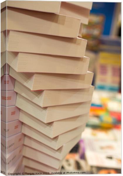 Stack of books as  Education and  business concept Canvas Print by Turgay Koca