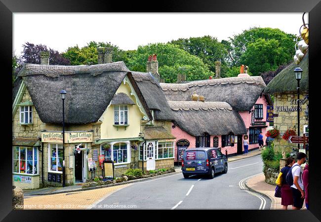 Shanklin old town thatch on the Isle of Wight Framed Print by john hill