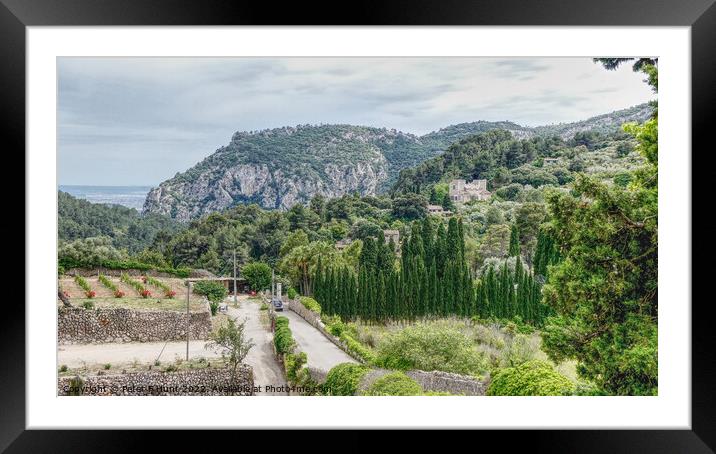 The View From Valldemossa Town Mallorca Framed Mounted Print by Peter F Hunt