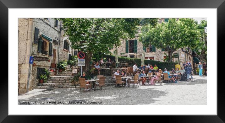 The Mountain Village Of Valldemossa Mallorca Framed Mounted Print by Peter F Hunt