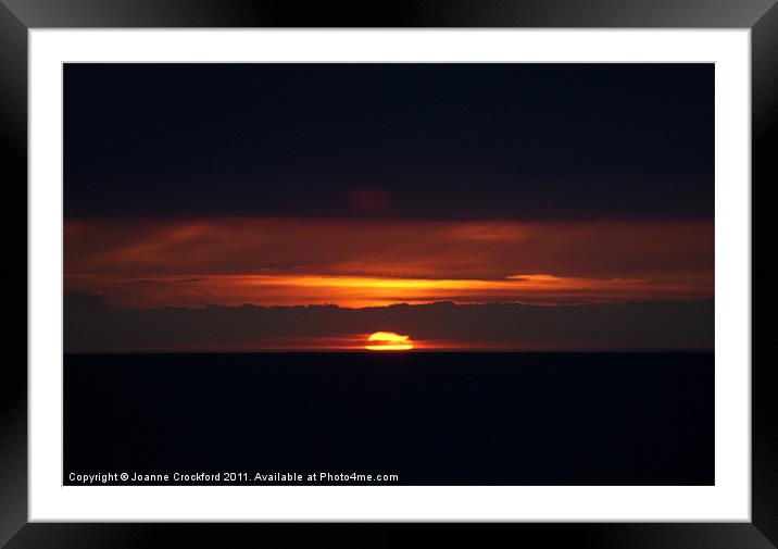 Sunset Strip Framed Mounted Print by Joanne Crockford