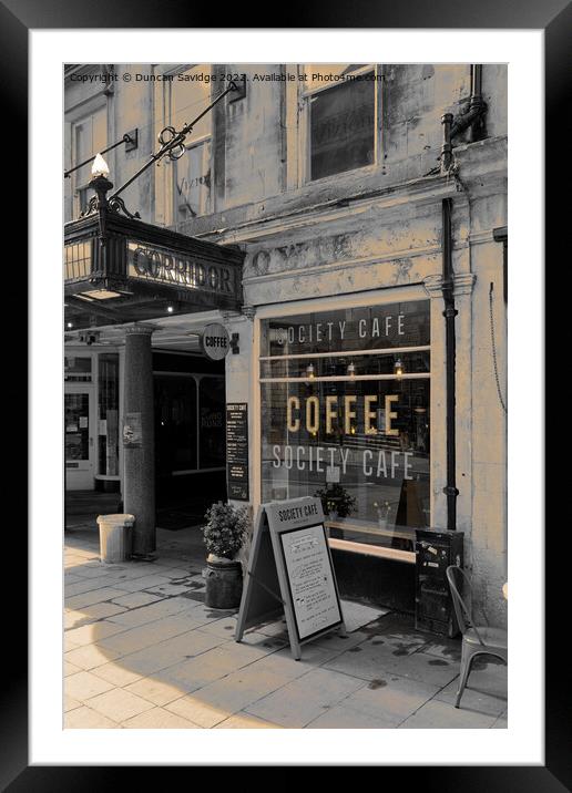 Coffee time Framed Mounted Print by Duncan Savidge