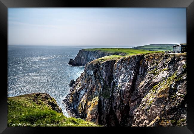 Majestic Mull of Galloway Framed Print by Rodney Hutchinson