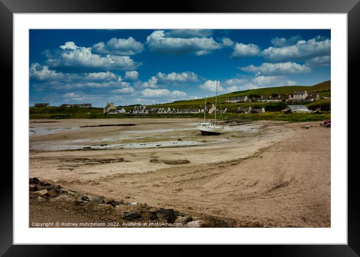 Serene Seaside Oasis Framed Mounted Print by Rodney Hutchinson