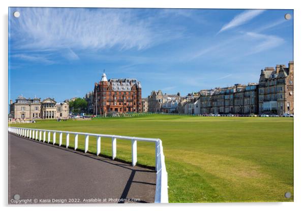 Old Course, St Andrews, Scotland Acrylic by Kasia Design