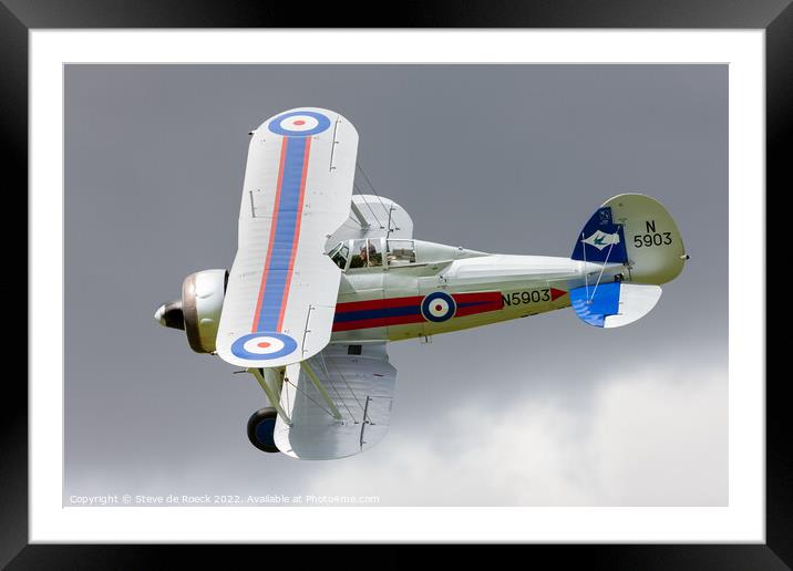Gloster Gladiator N5903 Framed Mounted Print by Steve de Roeck