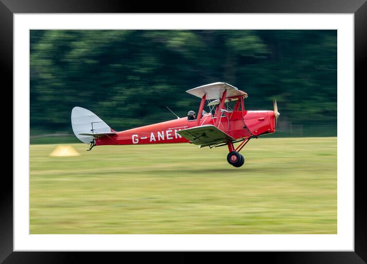 de Havilland DH.82A G-ANEN Framed Mounted Print by J Biggadike