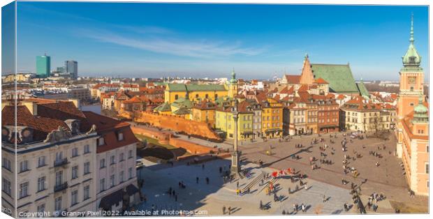 Warsaw Old Town Canvas Print by Margaret Ryan