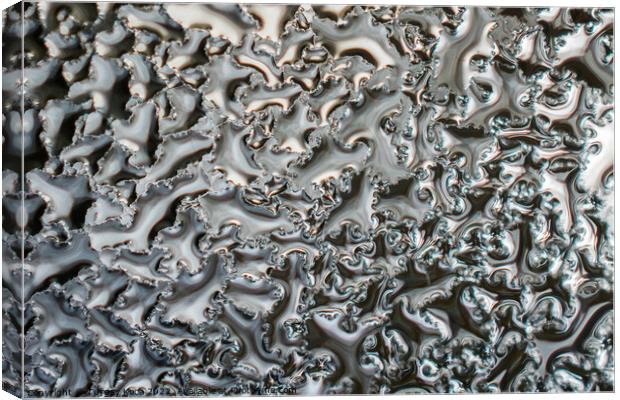 Background covered withl water drops in  close-up Canvas Print by Turgay Koca