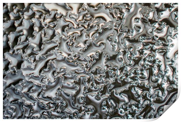 Background covered withl water drops in  close-up Print by Turgay Koca