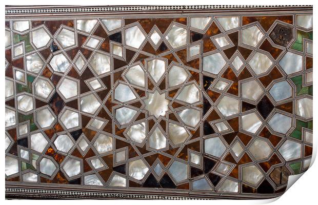 Example of Mother of Pearl inlays Print by Turgay Koca