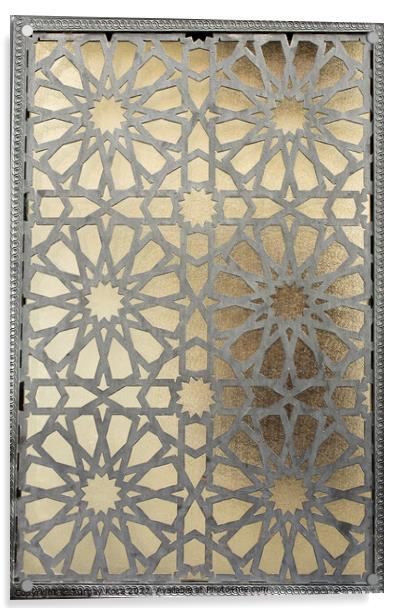 Example of art patterns on metal  Acrylic by Turgay Koca
