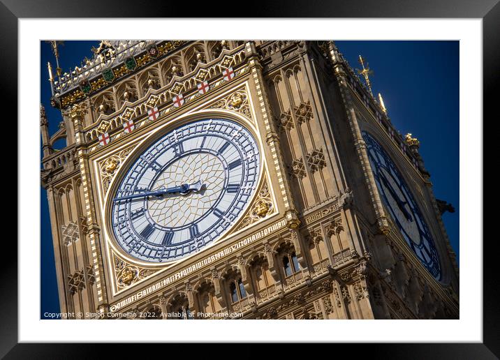 Big Ben, New Face Framed Mounted Print by Simon Connellan
