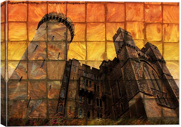 Arundel Castle at Sunset Canvas Print by Ian Jeffrey