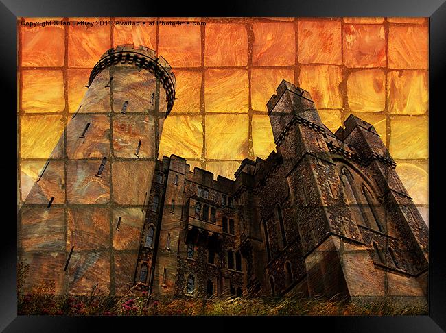Arundel Castle at Sunset Framed Print by Ian Jeffrey