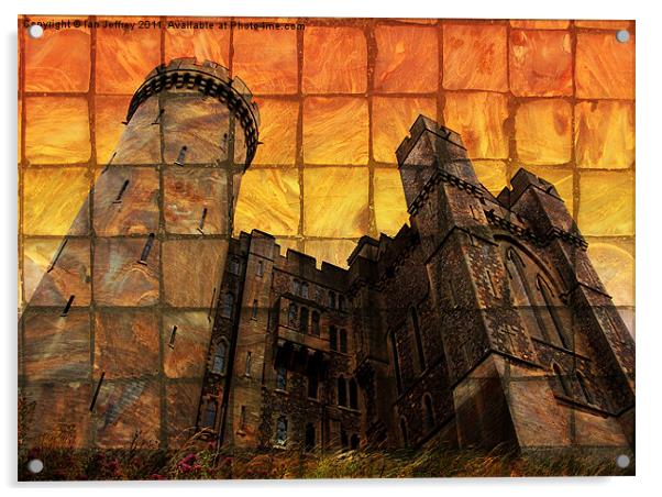 Arundel Castle at Sunset Acrylic by Ian Jeffrey