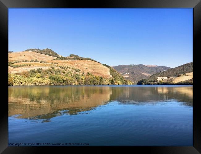 Douro river Portugal with reflections Framed Print by Joyce Hird