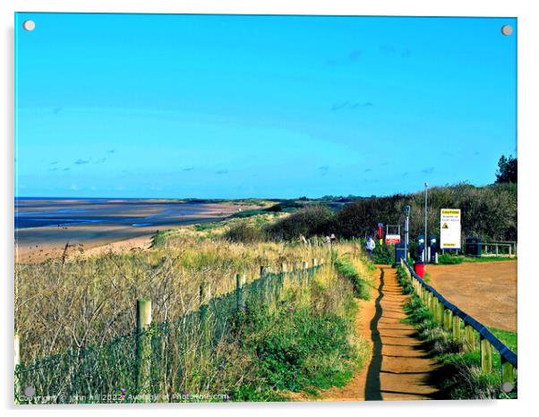 Hunstanton, Norfolk. Acrylic by john hill