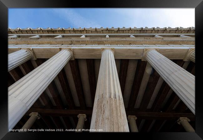 The ancient Agora in Athens, Greece Framed Print by Sergio Delle Vedove