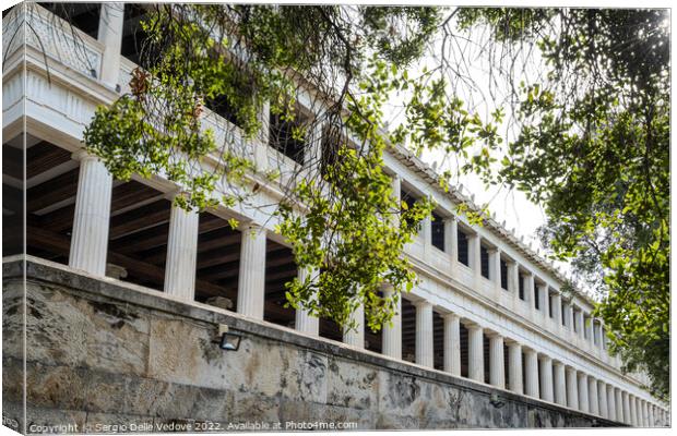 The ancient Agora in Athens, Greece Canvas Print by Sergio Delle Vedove