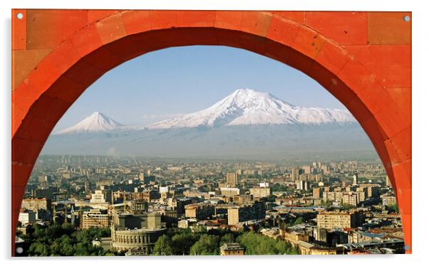 Legendary Mount Ararat. Acrylic by Mikhail Pogosov