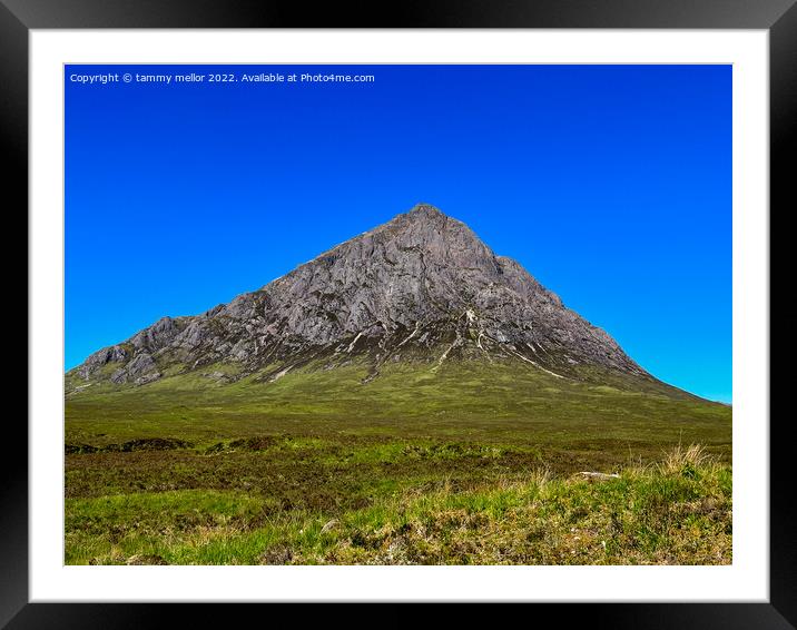 Majestic Corrour Mountain Framed Mounted Print by tammy mellor