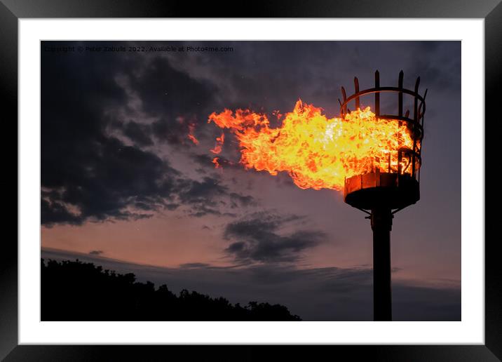 A Beacon for the Platinum Jubilee Framed Mounted Print by Peter Zabulis