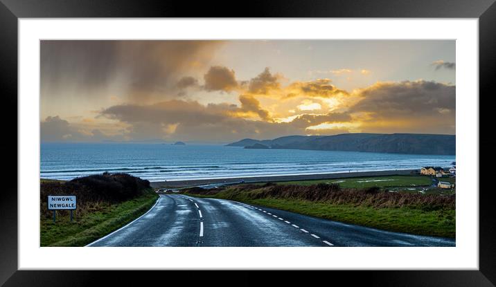 Newgale, Pembrokeshire, Wales Framed Mounted Print by Colin Allen