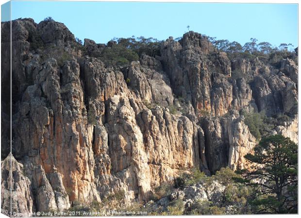 Mount Arapiles National Park 3 Canvas Print by Judy Potter