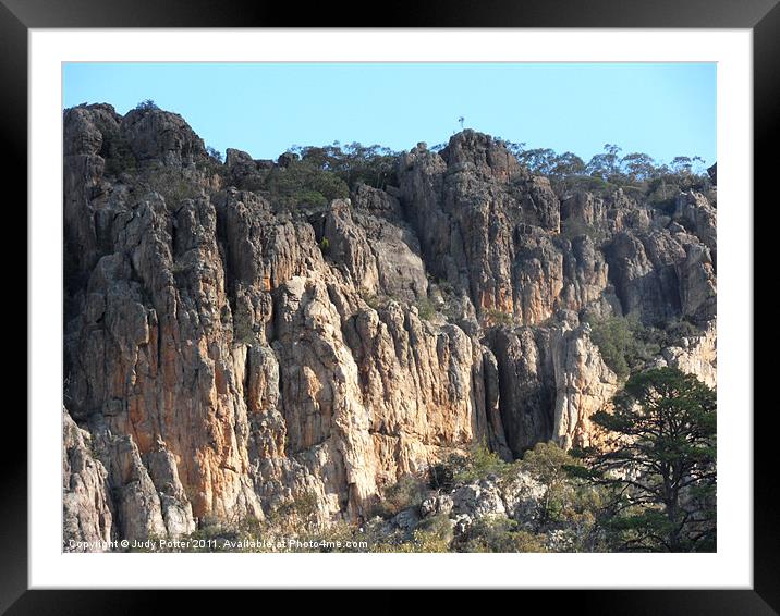 Mount Arapiles National Park 3 Framed Mounted Print by Judy Potter