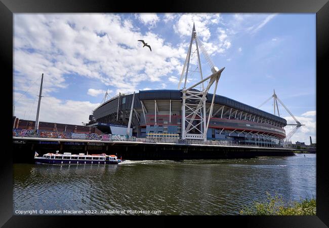 The Principality Stadium, Cardiff, Wales, UK   Framed Print by Gordon Maclaren