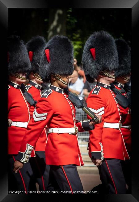 Matching Guards on the Mall Framed Print by Simon Connellan